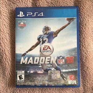 Madden NFL 16 for PS4 - play station game with case and booklet
